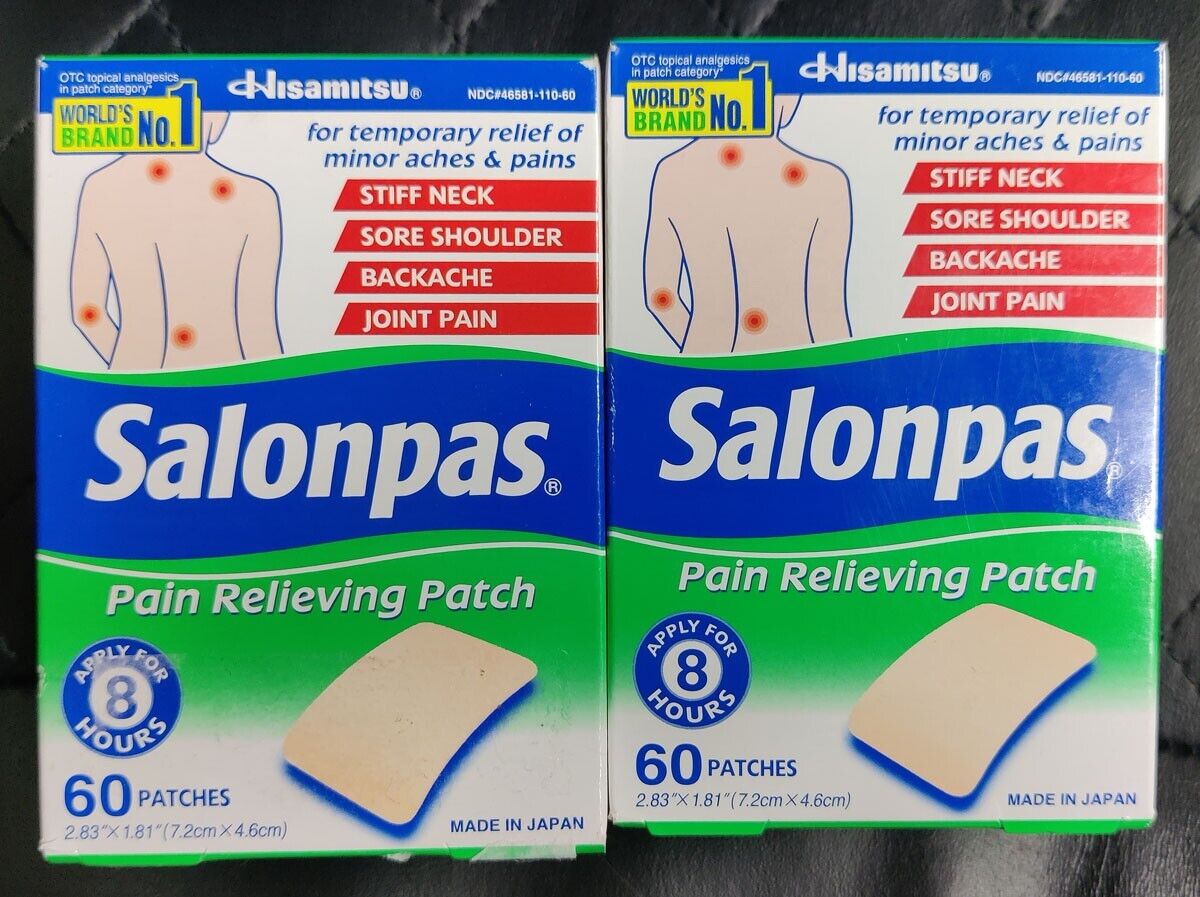 Hisamitsu Salonpas Pain Relieving Patch 120 Patches (60 Patch Box X 2) Exp 09/24
