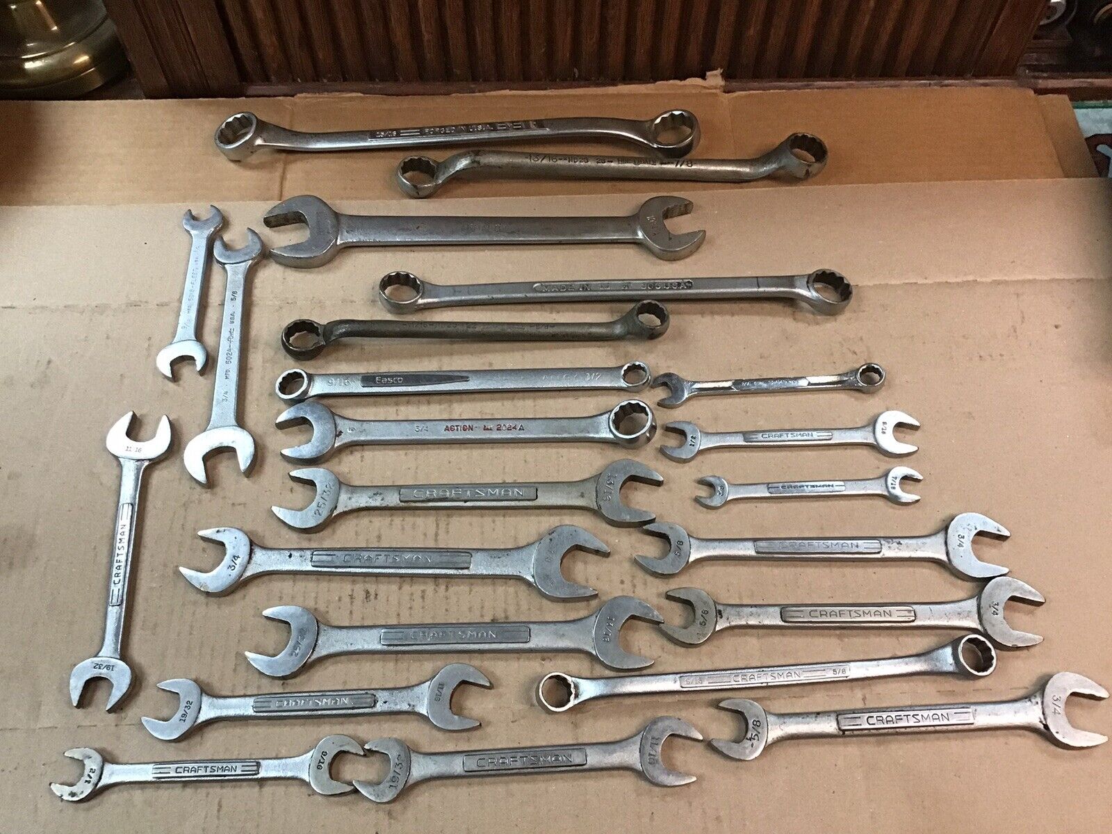 VINTAGE CRAFTSMAN AND OTHER USA Made Tools Wrenches SAE Mechanics Mixed Lot