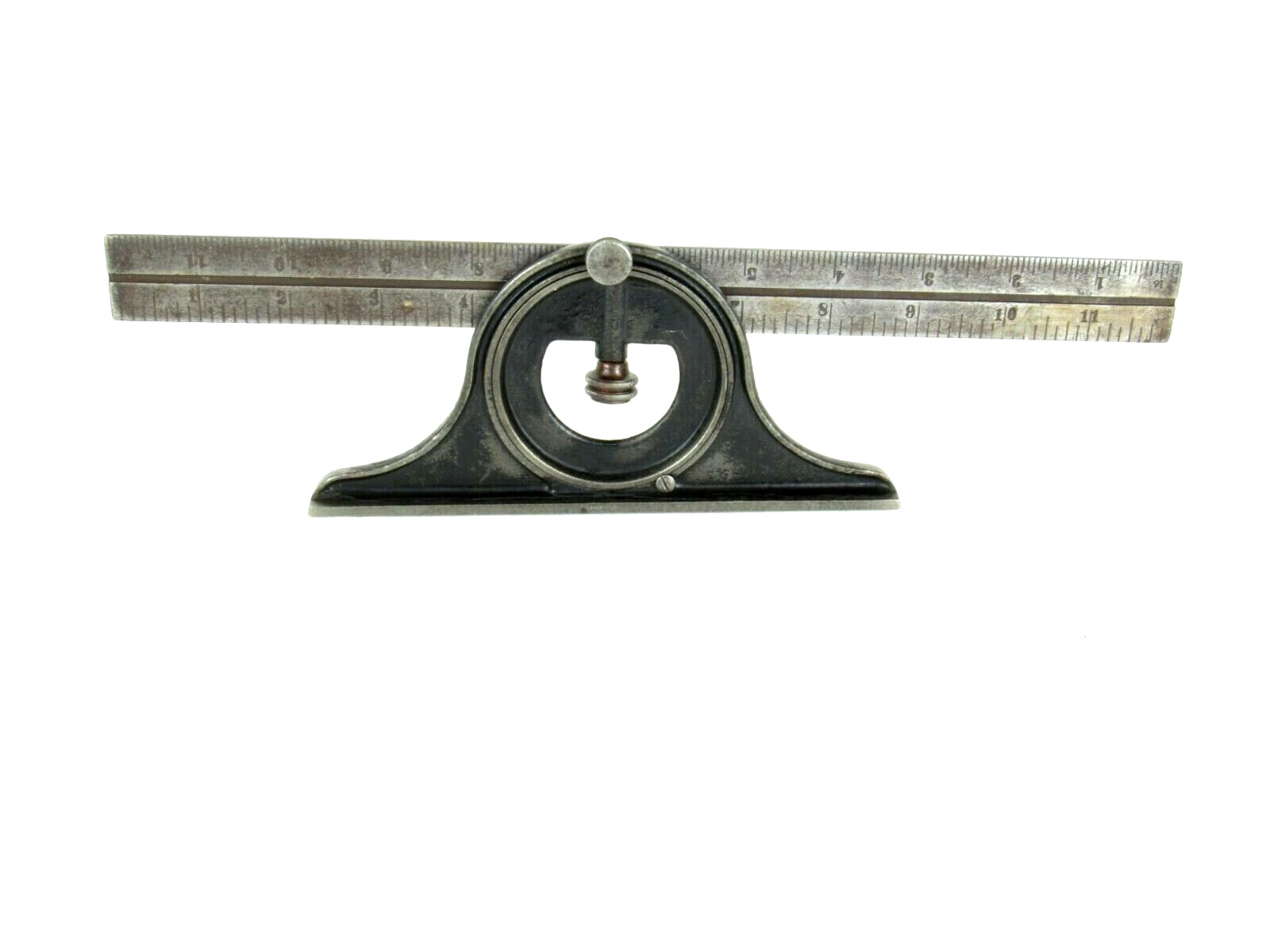 VERY EARLY THE L S S CO ATHOL MASS AUG 7 1872 PROTRACTOR HEAD STARRETT  RS100