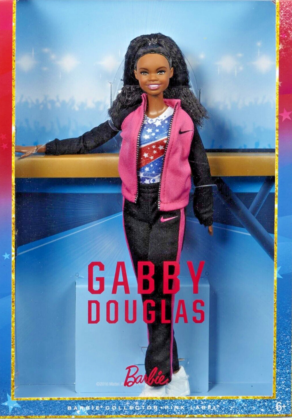 Brand New Mattel Gabby Douglas Barbie Doll. NRFB