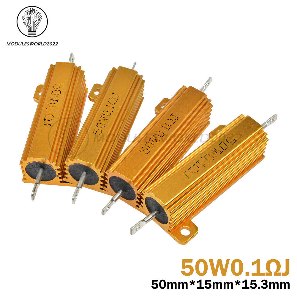 50W/100W 0.1-1000Ω Ohm Watt Shell Power Aluminum Housed Case /Wirewound Resistor