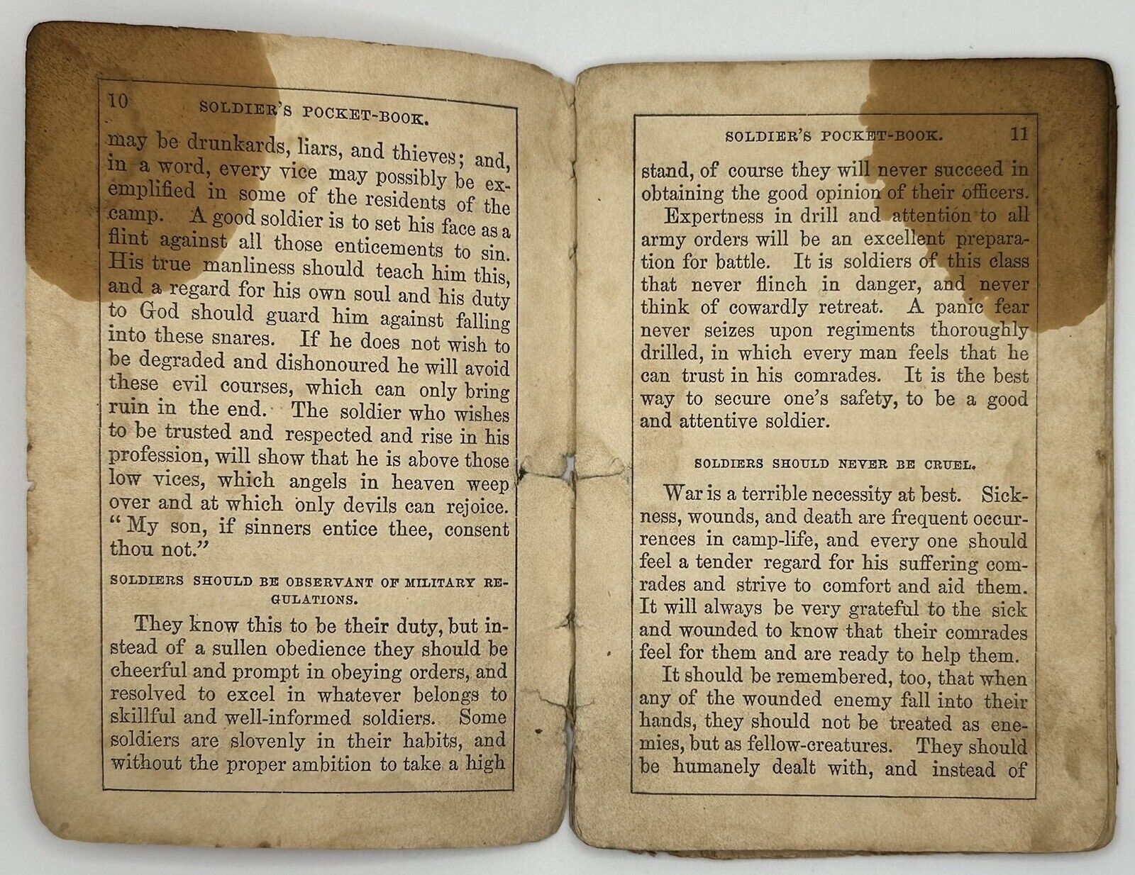 Antique Soldiers Pocket Book/Bible 