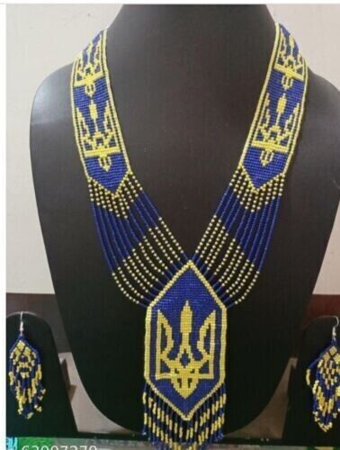 Ukrainian Gerdan Traditional Ukraine Necklace Handmade Beaded Necklace
