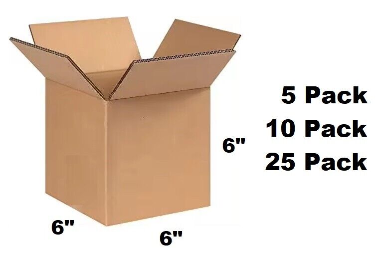 Lot of 6x6x6 Cardboard Paper Box Mailing Packing Shipping Box Corrugated Carton