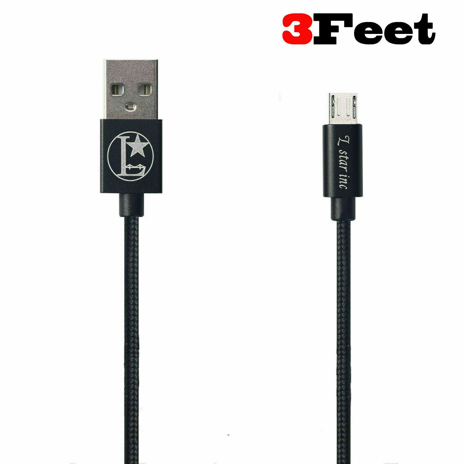 Heavy Duty Micro USB Fast Charger Data Cable Cord For Samsung Android HTC LG 