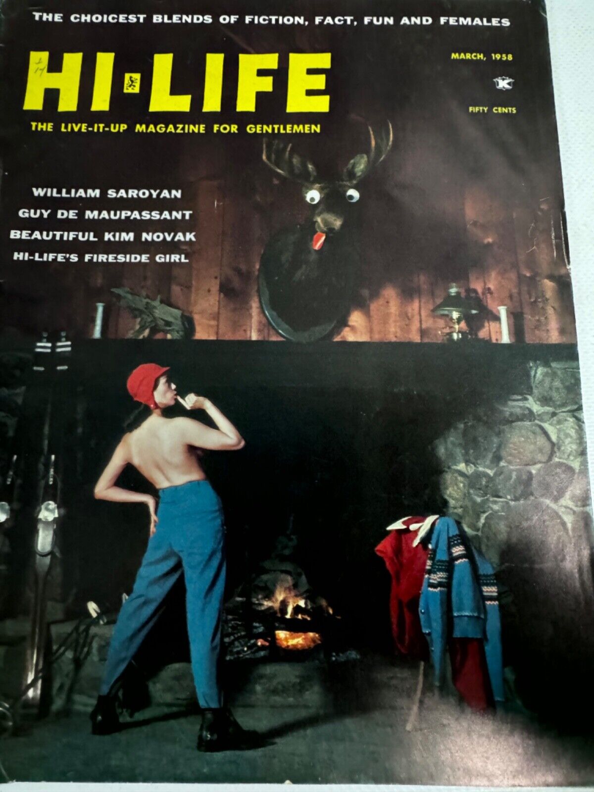Vintage 1958 March  Hi - Life Mens Magazine