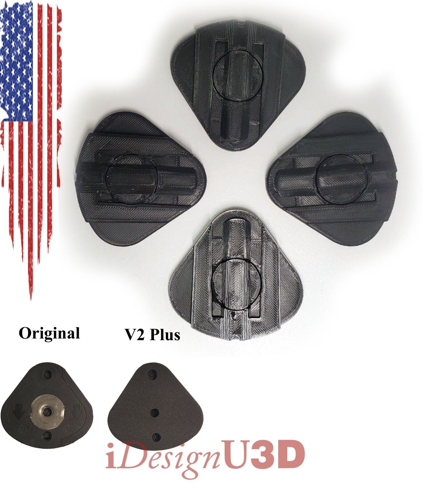 BIOART A7-Plus Articulator Rail Mount Plate Mag **V2 PLUS** 3D Printed 4 pieces