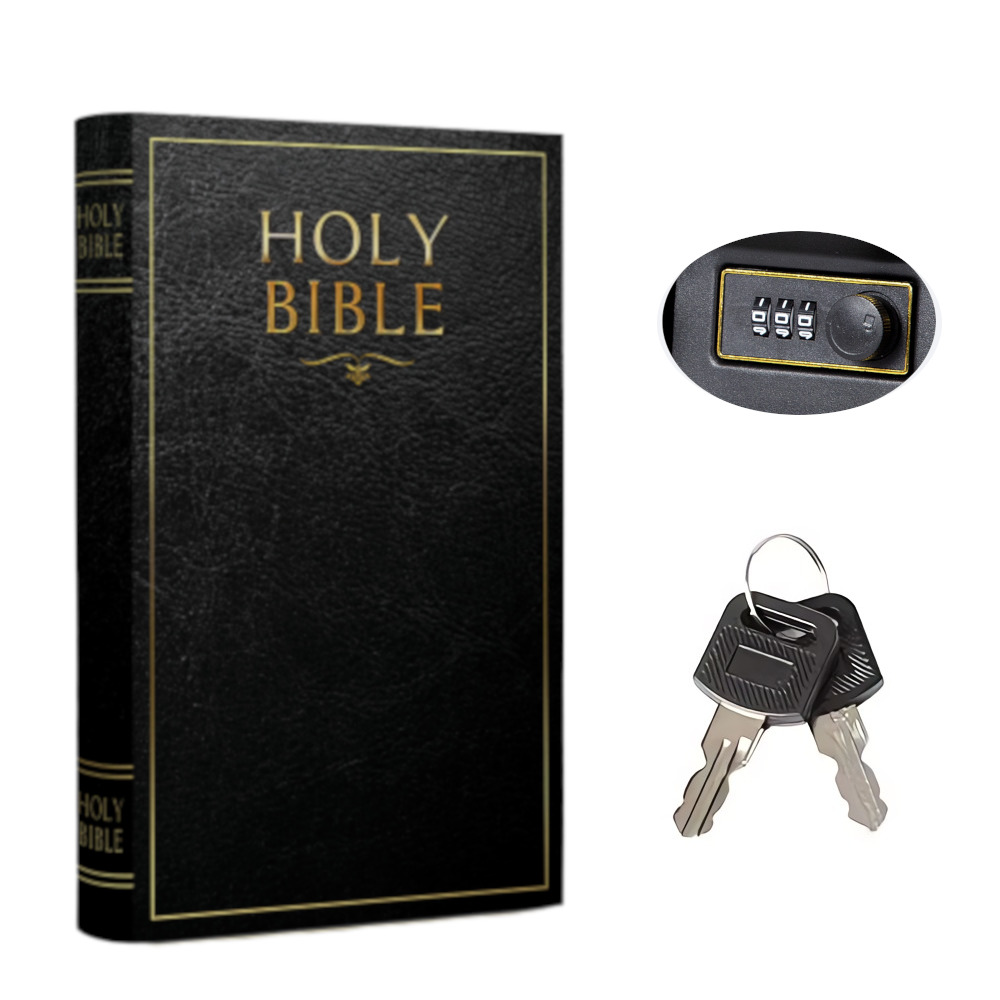 Portable Diversion Book Safe with Secret Compartment (Bible)