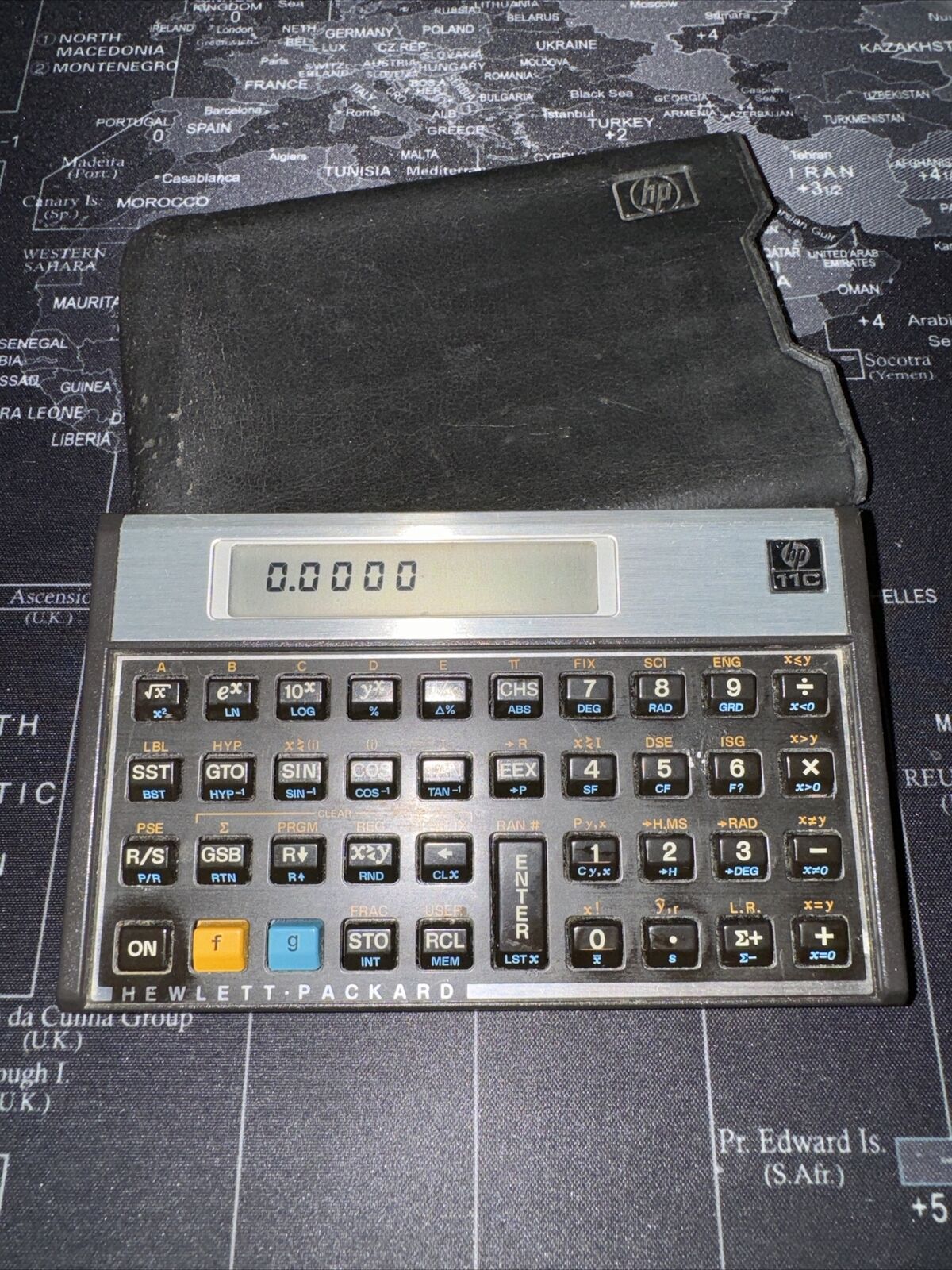 Vintage Hewlett-Packard HP-11C Programmable Scientific RPN Calculator w/ Case