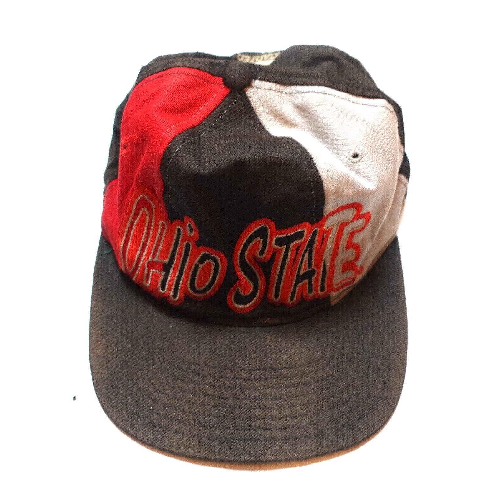 Vintage Ohio State Buckeyes Starter Arch Pinstripe SnapBack Hat Cap The Classic
