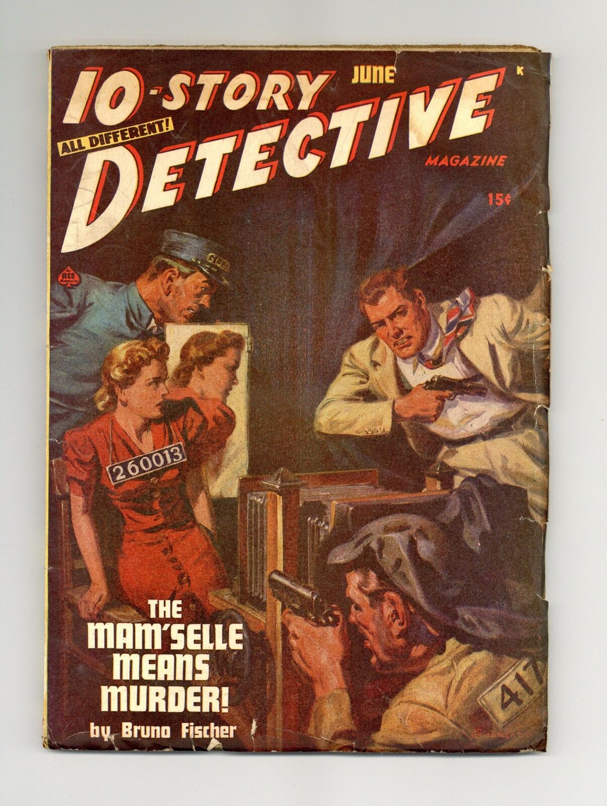 10-Story Detective Magazine Pulp Jun 1948 Vol. 15 #4 VG- 3.5