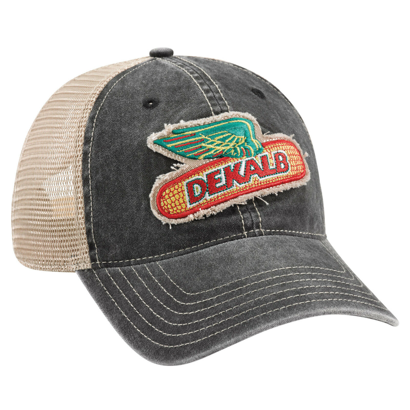 DEKALB SEED Demin Vintage Trademark Logo Cap Hat New Ballcap Corn Distressed