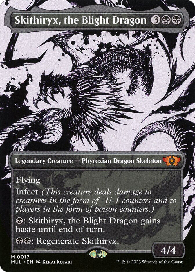 MTG Skithiryx, the Blight Dragon Showcase  - Multiverse Legends