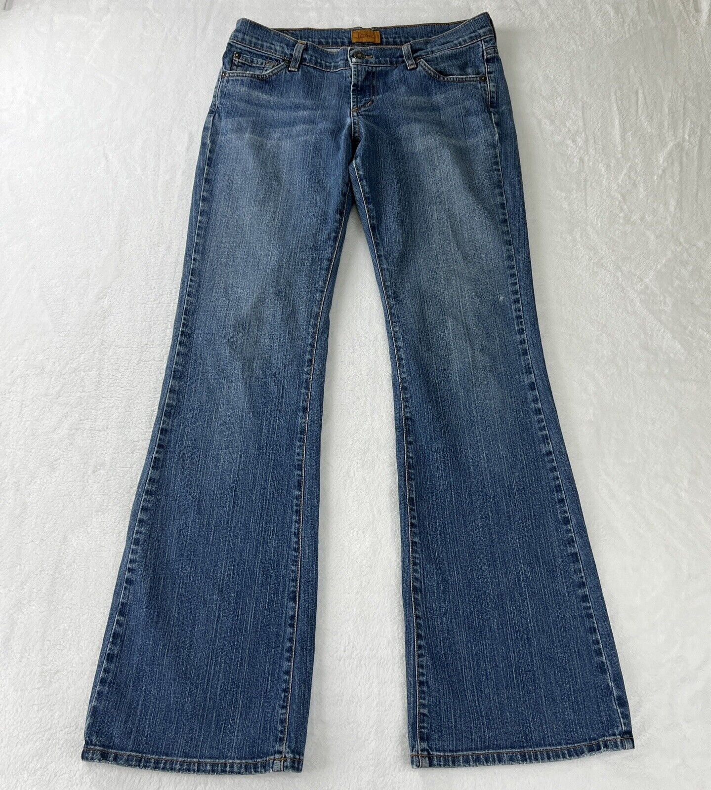 JAMES Jeans Preserved Denim Straight Wide Leg Medium Wash Women\'s Size 30x33