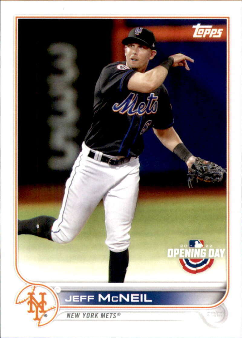 2022 Topps Opening Day #4 Jeff McNeil New York Mets