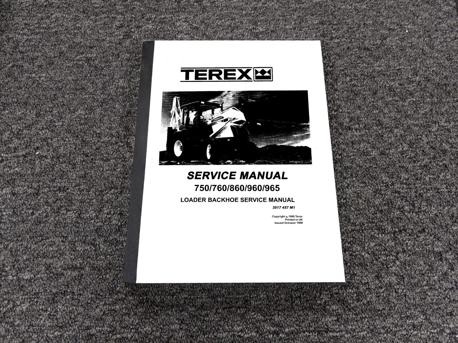 Terex Fermec Kobelco TLK 750 760 860 960 965 Loader Backhoe Service Manual