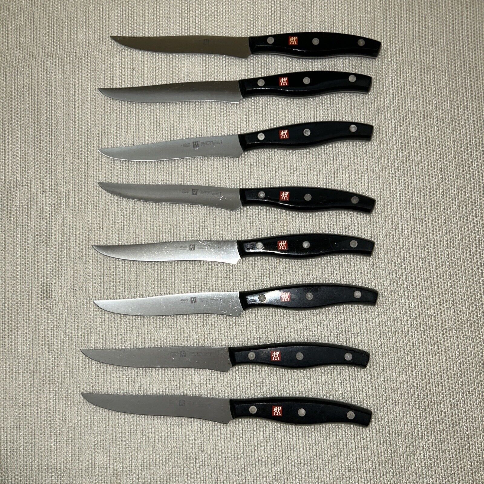 Lot of 6 ZWILLING JA HENCKELS TWIN SIGNATURE 30728-122 STEAK KNIFE GERMANY MADE