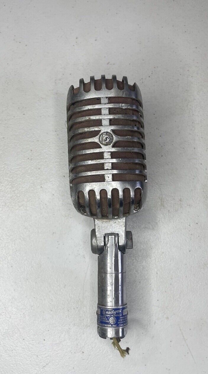 Vintage 1960 Shure 55S dynamic cardioid microphone