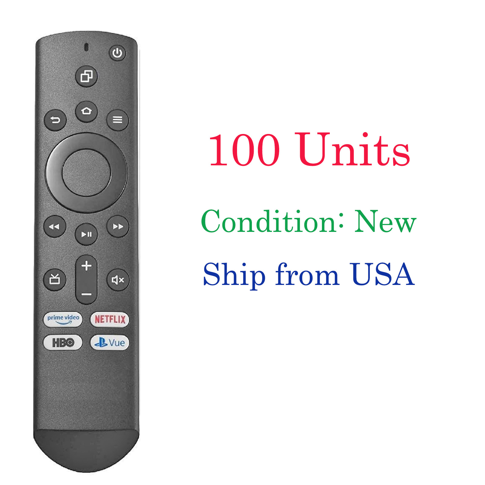 100 Pieces New Remote for Insignia fire TV & Toshiba fire TV--Wholesale