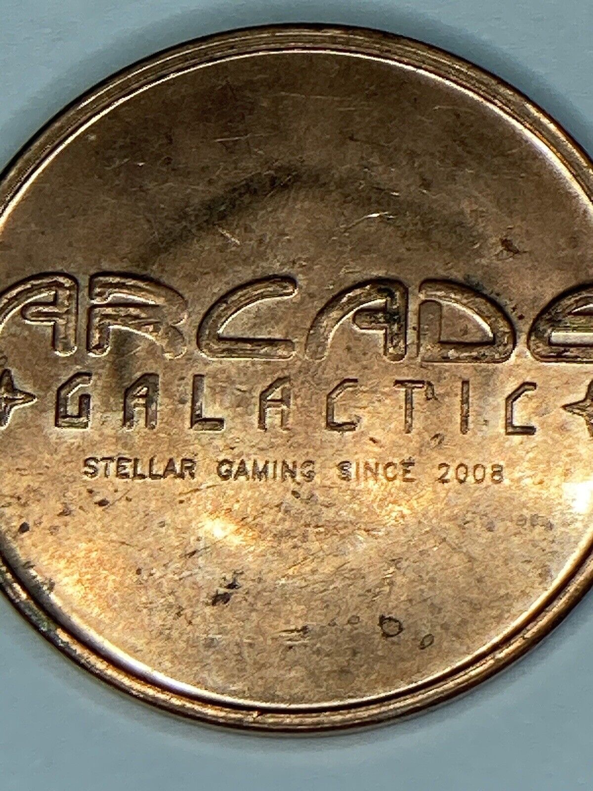 VINTAGE VERY COOL GALACTIC ARCADE TOKEN - LOOK AT PICTURES