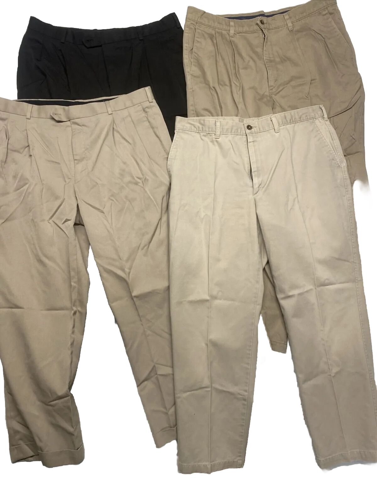 Vintage Dress Pants Stafford,Dockers, Farrah Khaki 90s Retro Men’s 38x30 4 Pair