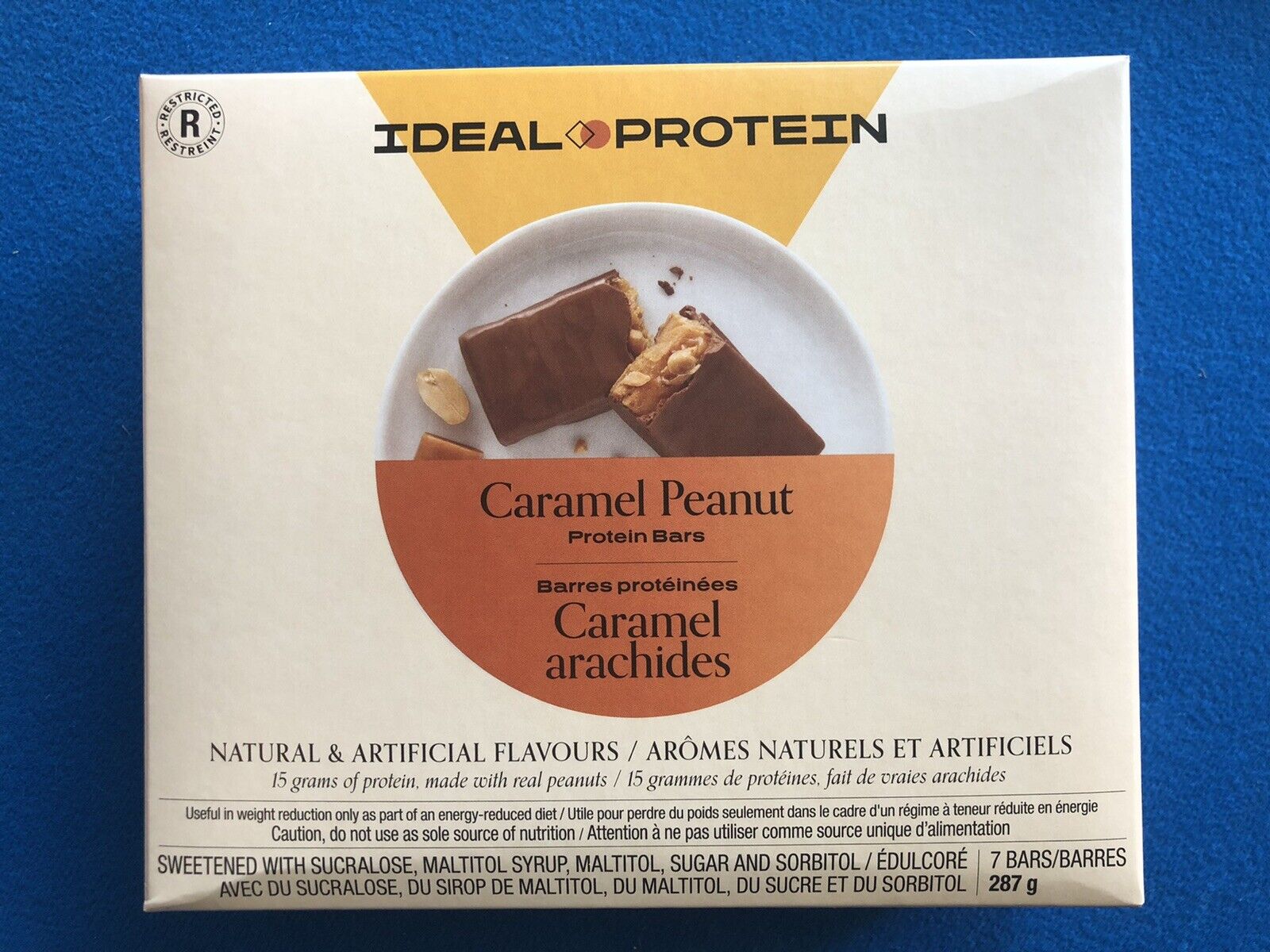 Ideal Protein Caramel Peanut Protein Bars - 7 Bars - EXP 3/31/25 - 