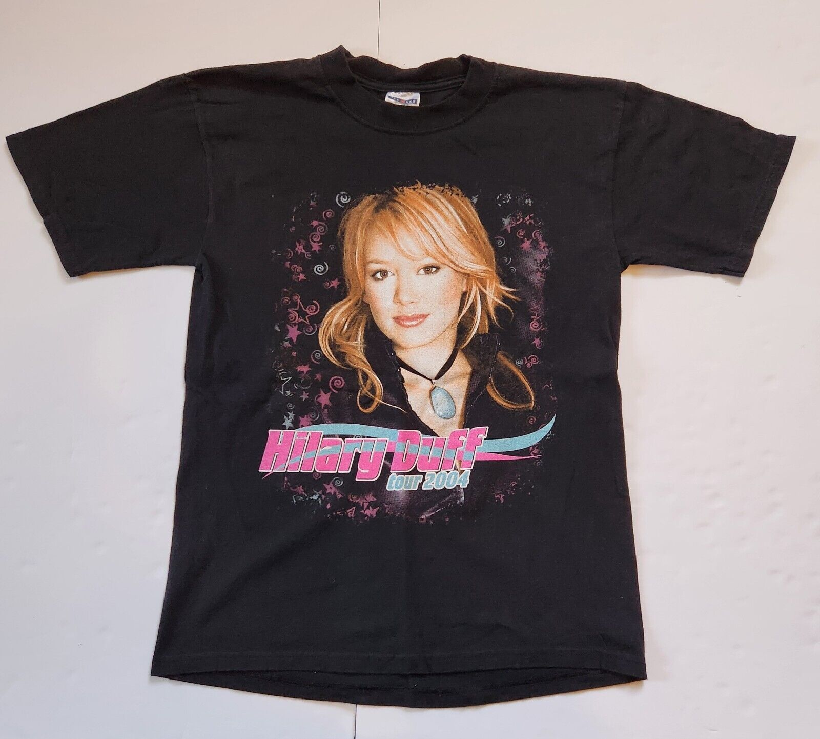 Vintage Y2K Hilary Duff Metamorphosis Tour 2004 Band Tee T-Shirt Sz Medium 