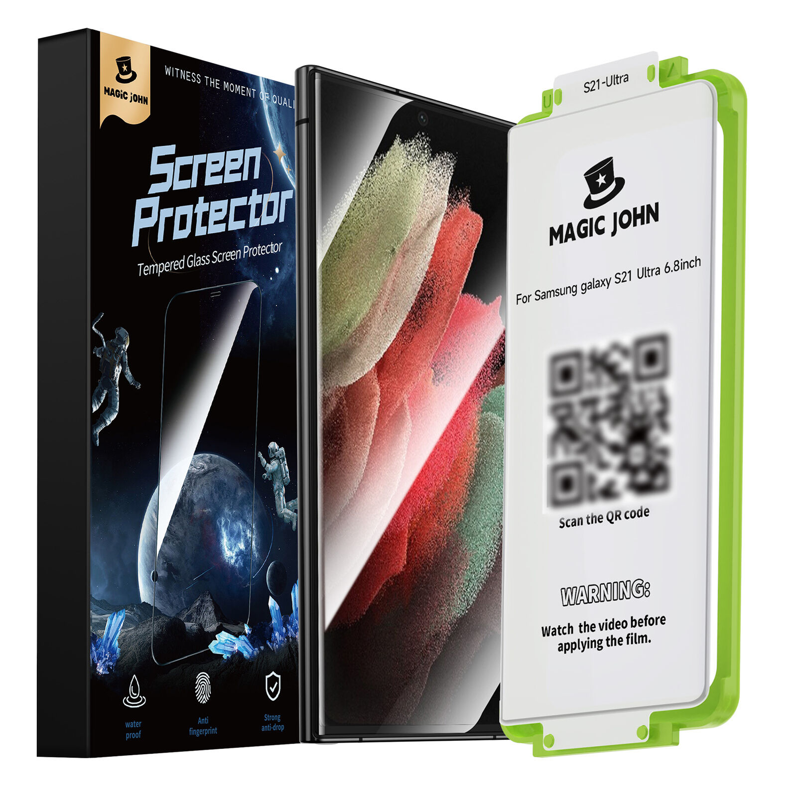 MAGIC JOHN for Samsung Galaxy S21 S22 S23 Ultra Screen Protector - Ceramic Film