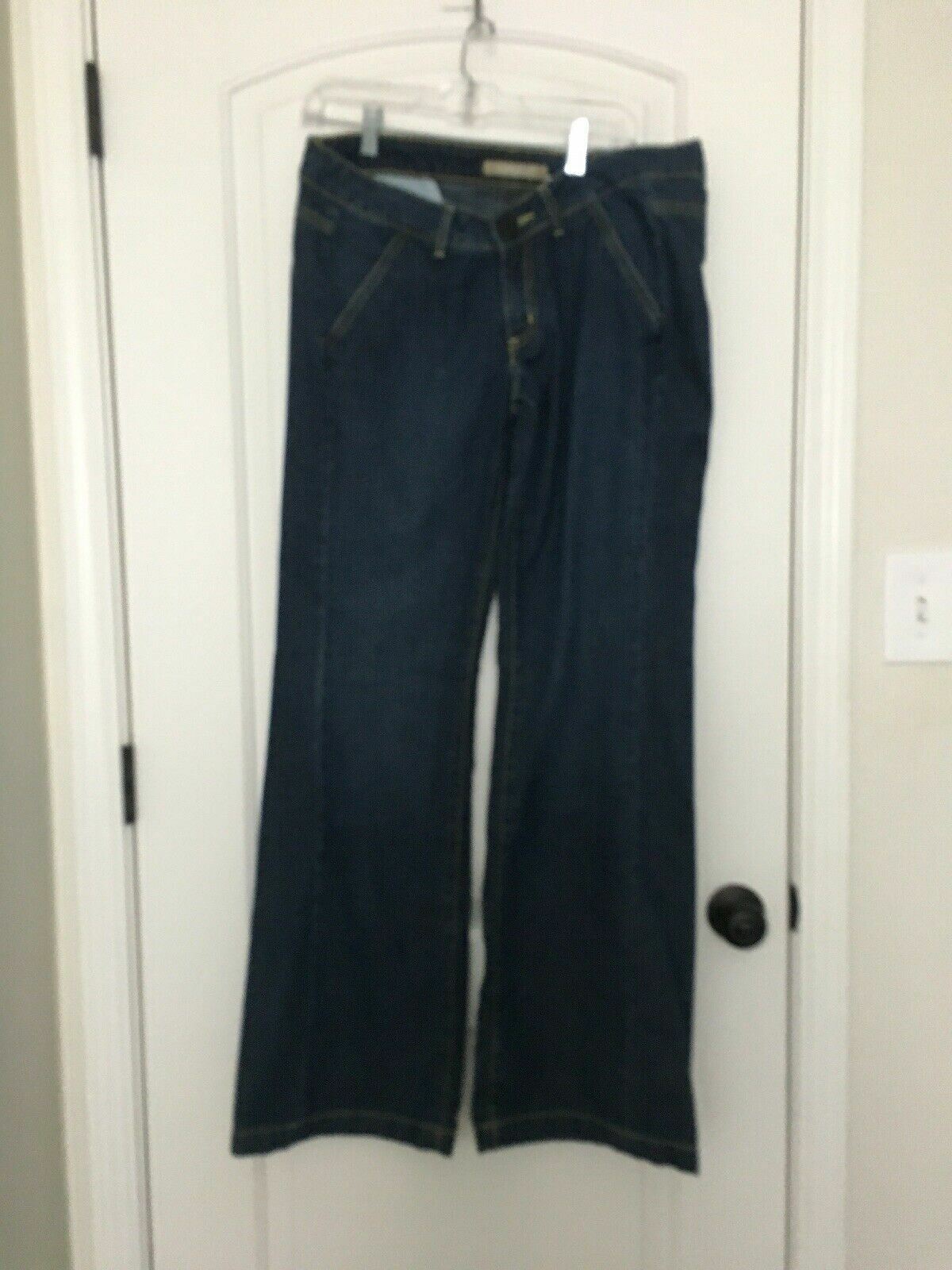 Blue Asphalt Women\'s Juniors Blue Denim Jeans Zip Button Pockets Size 11