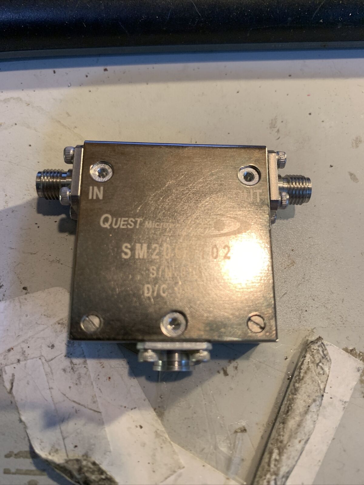 Quest Microwave SM2060T02: Microwave Isolator.  2 - 6GHz 75W 0.4dB Loss