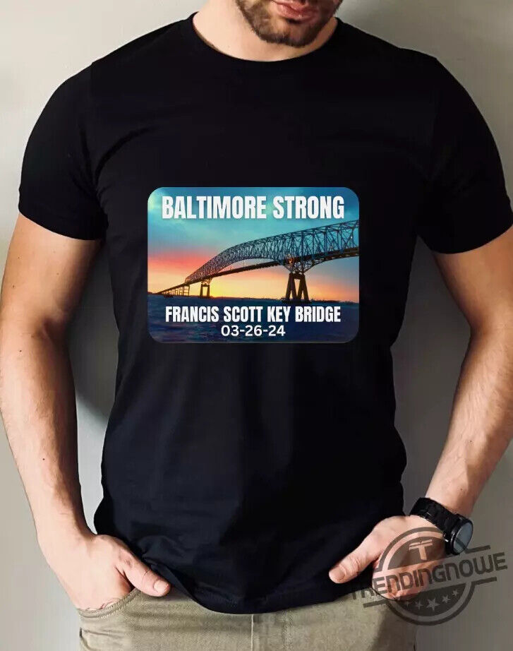 Baltimore Bridge Unisex T- Shirt, Black