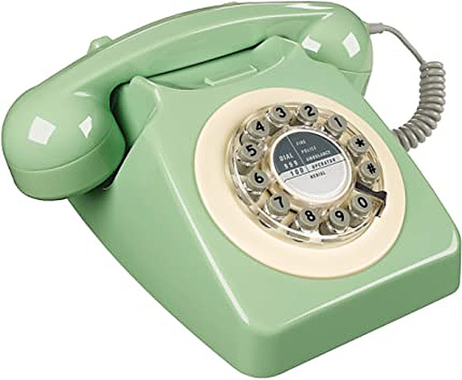 Retro 1960s Telephone Push Button Corded Wild & Wolf 746 Phone