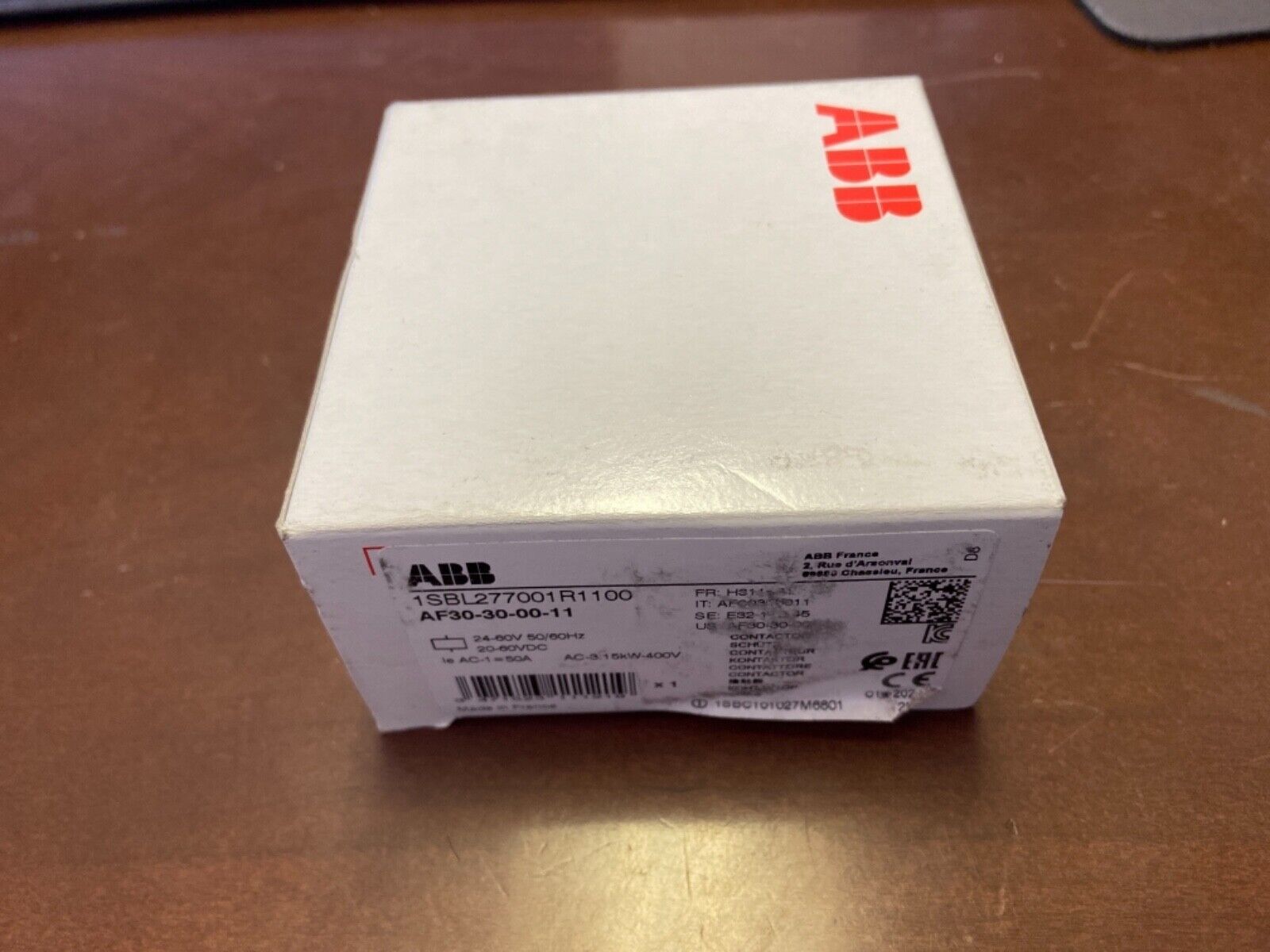 NEW ABB Contactor AF30-30-00-11, 24-60V50/60HZ ( NEW IN THE BOX) SEALED