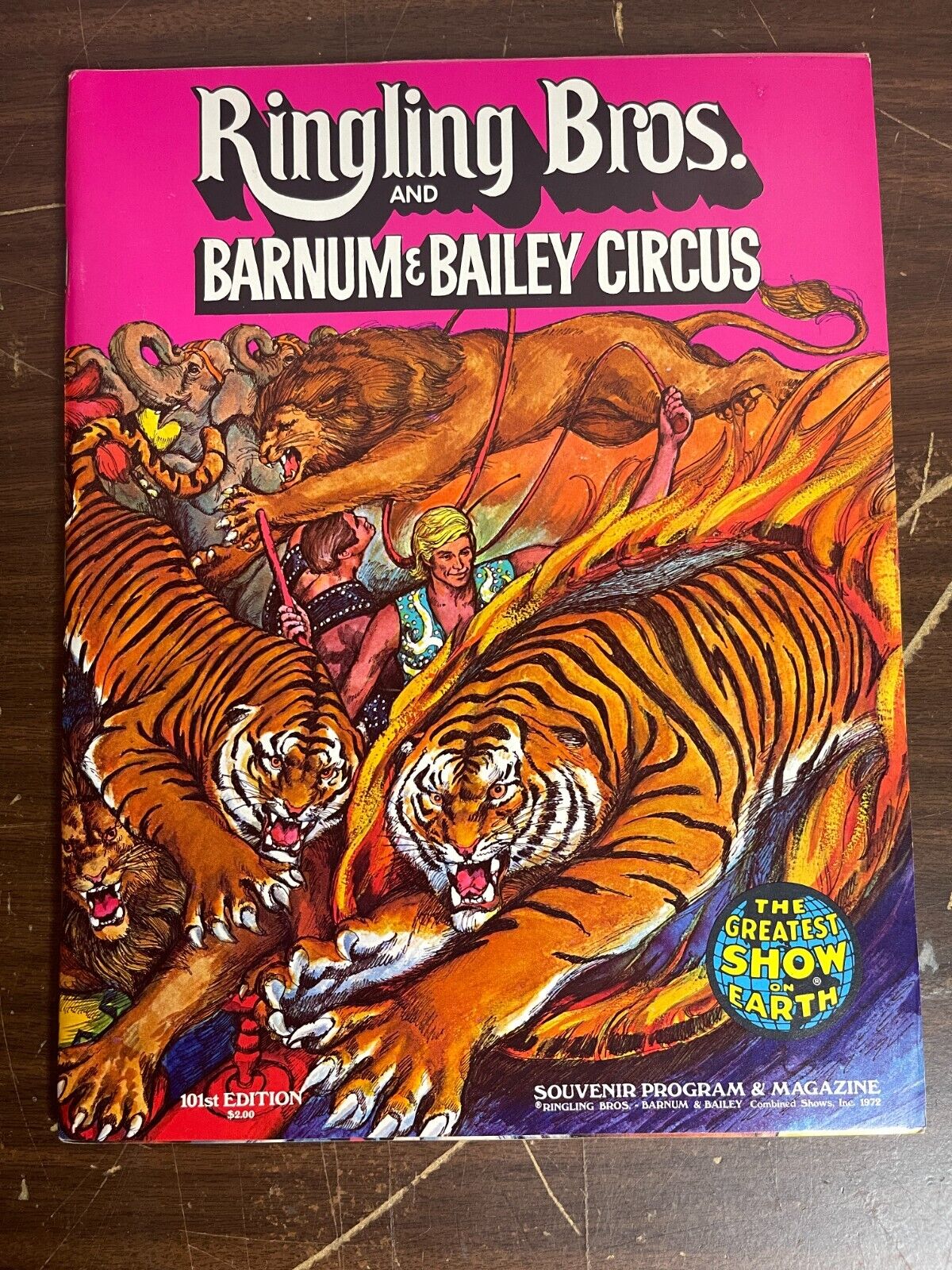 Ringling Bros And Barnum & Bailey Circus 101st Ed Souvenir Program/Magazine 1971
