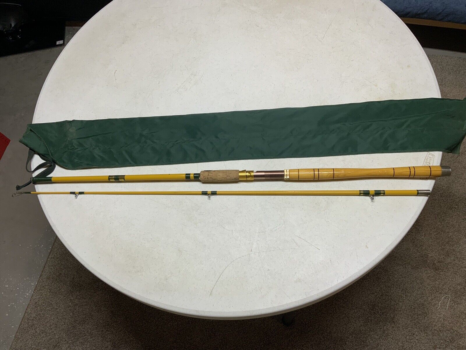 Wright & McGill MNBSTR7 7 Foot Bamboo Fishing Rod Vintage 2 Piece