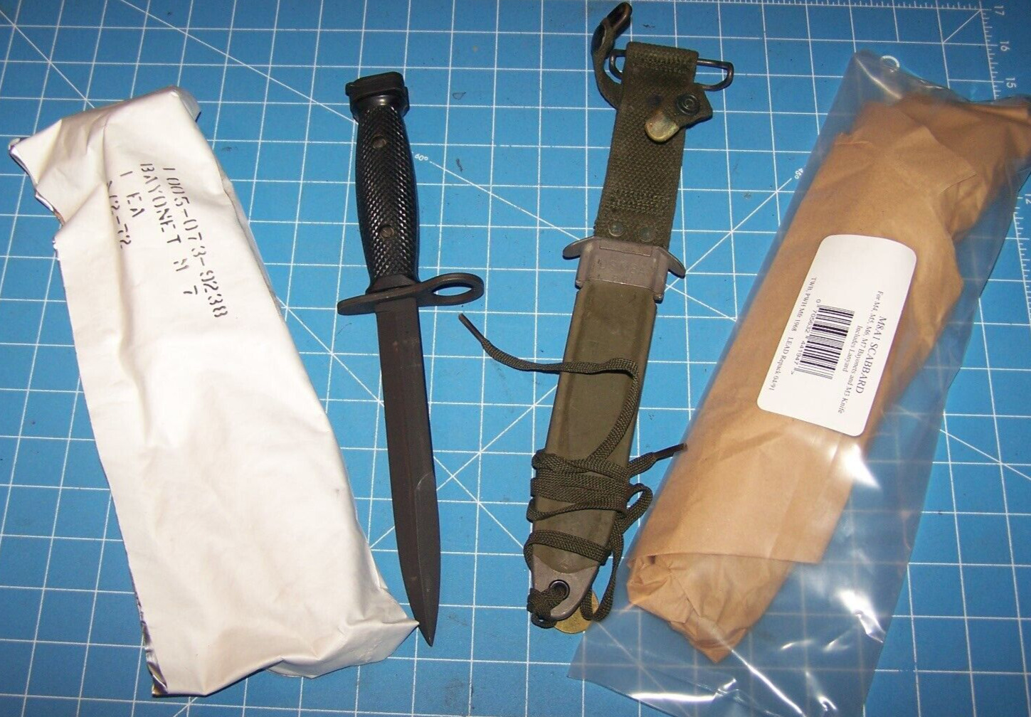 Vintage Knife M7BOC Imperial Vietnam War Bayonet & M8A1 Scabbard USMC