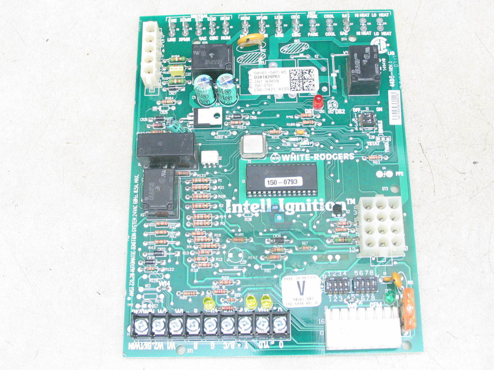 TRANE D341420P01 White Rodgers 50V61-507 Furnace Control Circuit Board