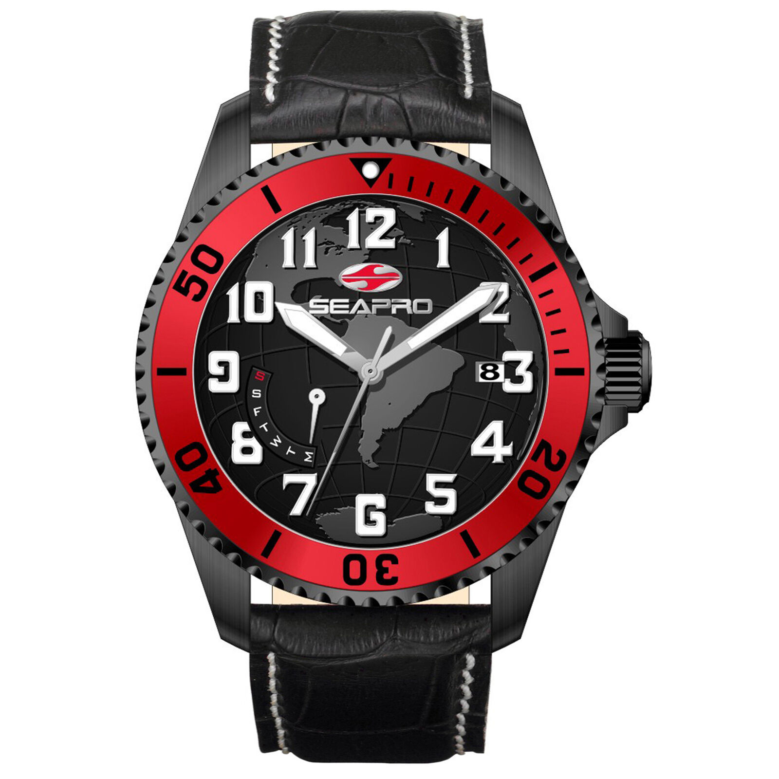 Seapro Men\'s Voyager Black Dial Watch - SP2745