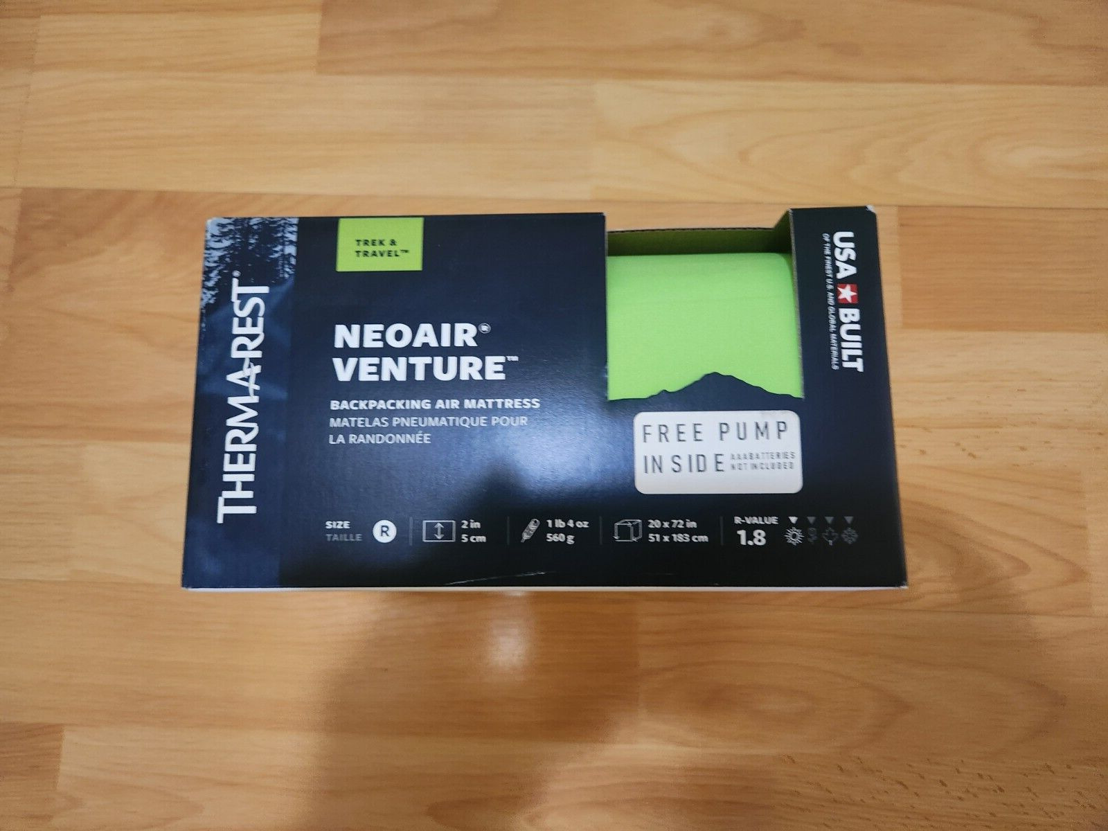 Brand New Therm-a-Rest NeoAir Venture Air Sleeping Pad + Mini Pump Gecko