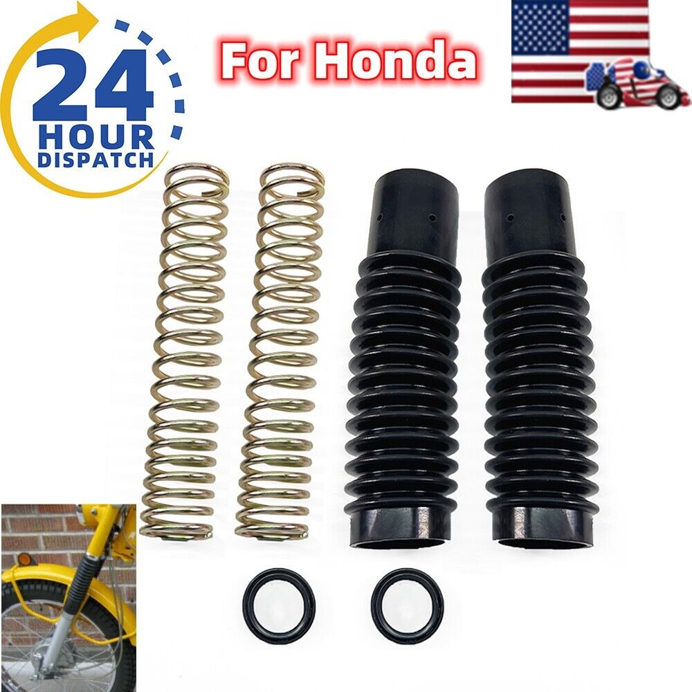 For Honda Front Fork Shock Boot Cover Oil Seals & Spring CT90 TRAIL90 CL90 S90