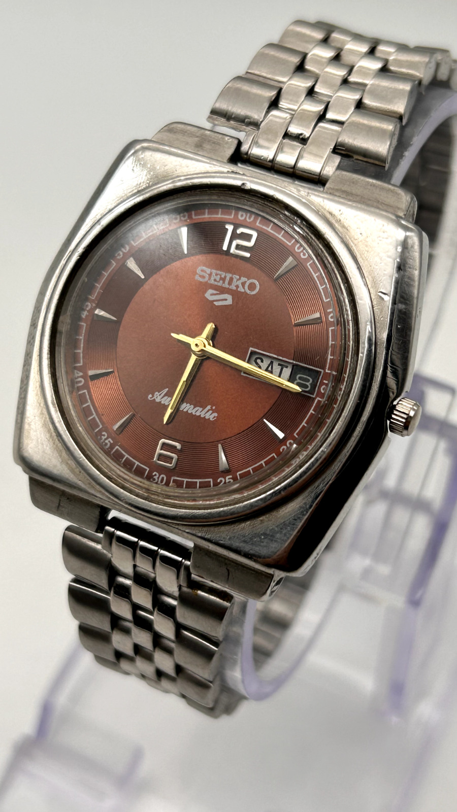 Vintage Seiko 5 Men\'s Automatic Wrist Watch Japan Made Original Dial