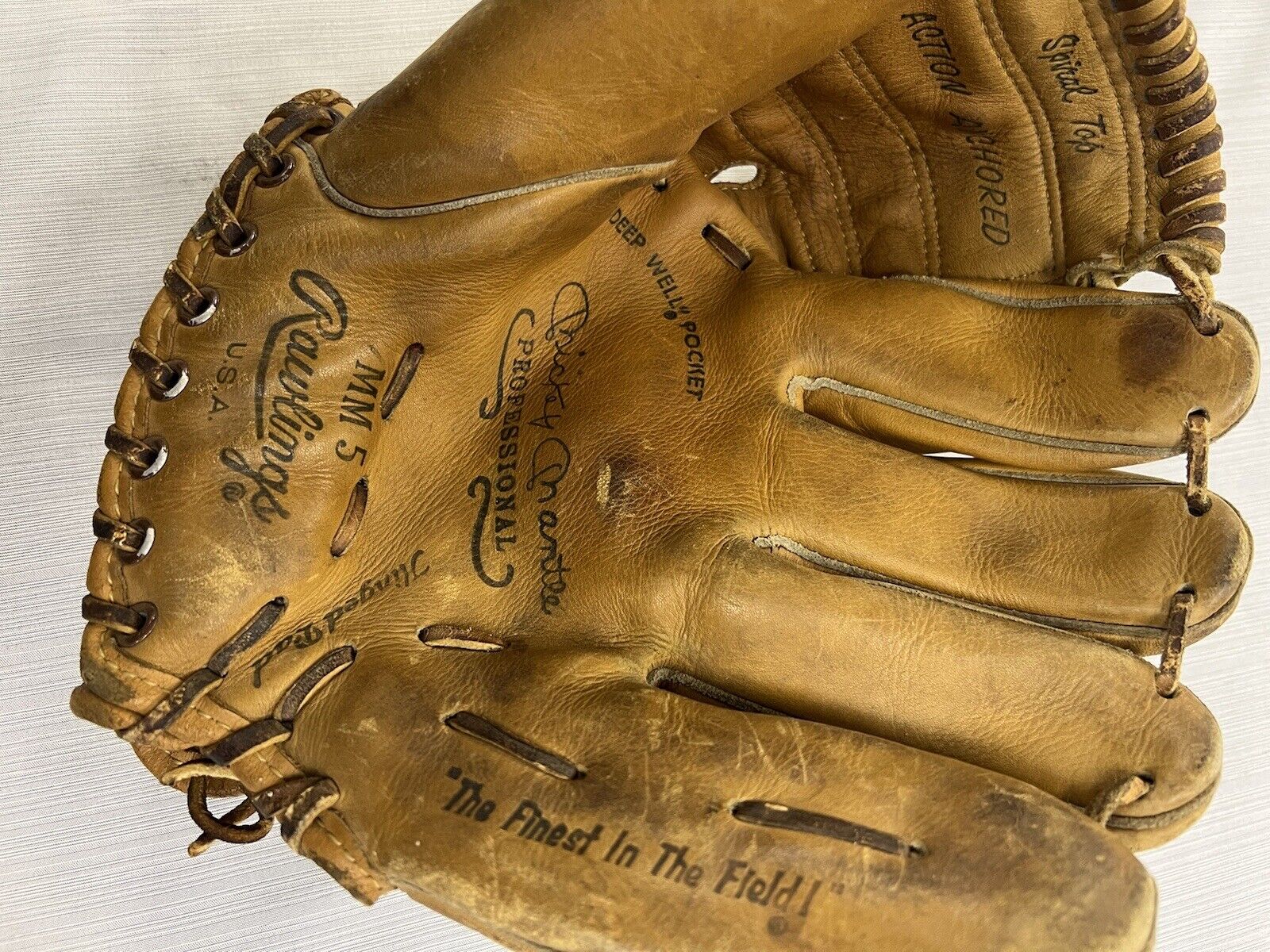 1960's Vintage Rawlings Mickey Mantle Autograph Model MM5 RHT Baseball Glove