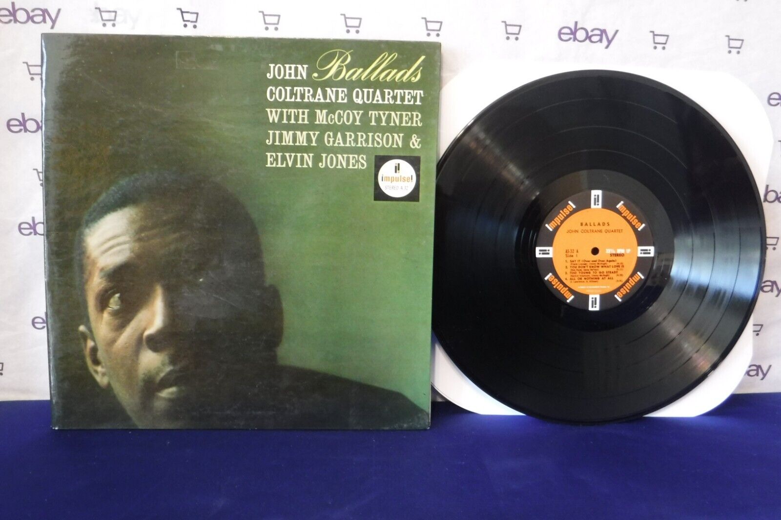 John Coltrane Quartet, Ballads, 1965 Impulse Stereo A-32 RE Gatefold Jazz