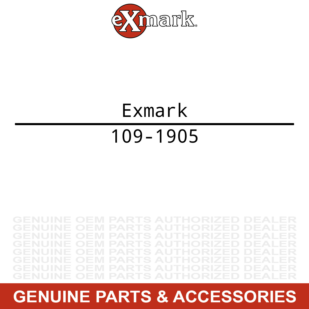 Exmark 109-1905 Toro 109-2014