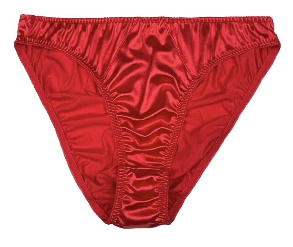 Retro Satin Panty Red XL