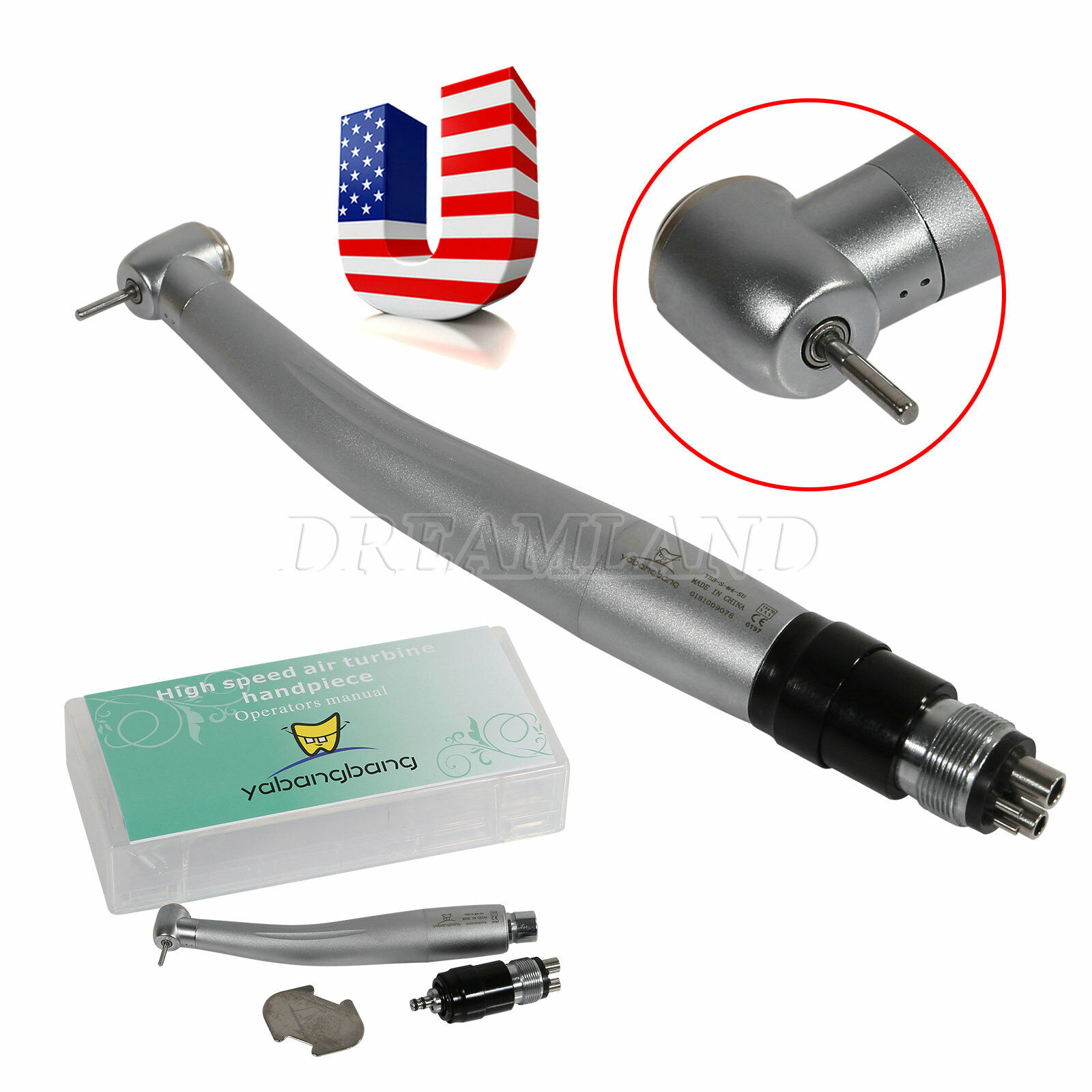 1-10 NSK STYLE Dental high speed handpiece with 4hole quick coupler connect m4