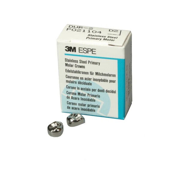 3M ESPE Stainless Steel Primary Molar - 5 per box - MOST SIZES - 