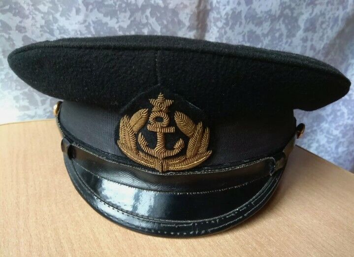 Soviet USSR ORIGINAL Navy NAVAL cap Officer Hat Military