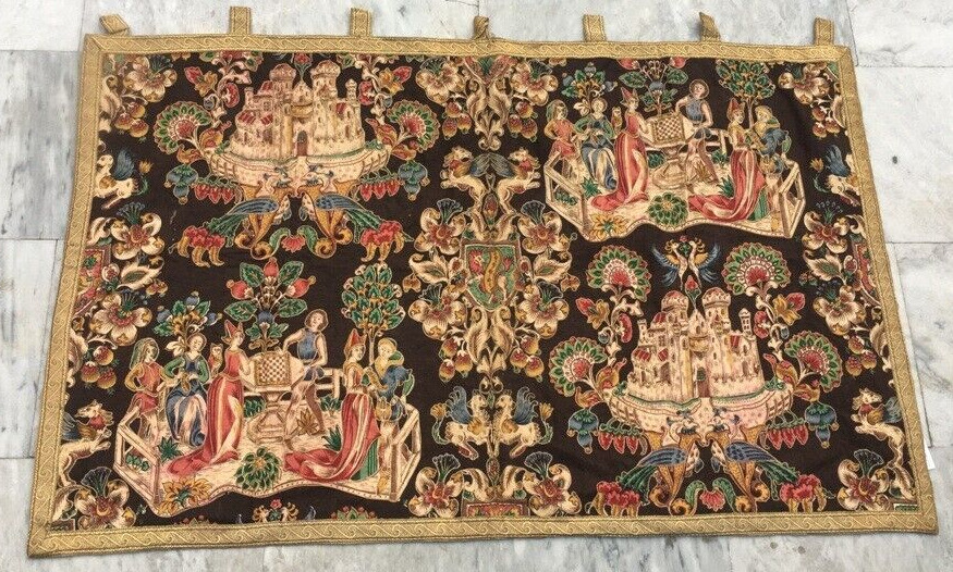 Vintage Tapestry,Pictorial French Tapestry Stunning Tapestry Home Decor 2x4 ft