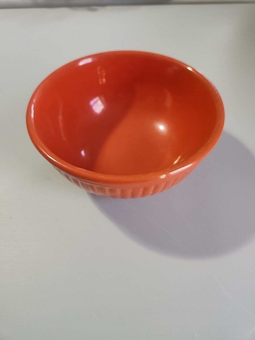 Vintage Red, Red Wing Pottery Mixing Bowl 7\